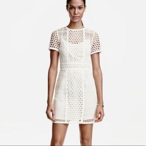 H & M—white lace dress